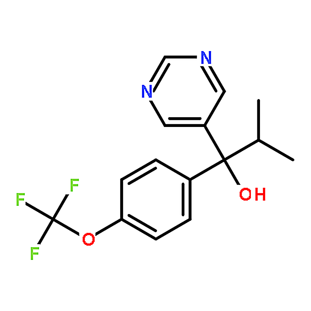 RHAWN 2-Methyl-1-(pyrimidin-5-yl)-1-(4-(trifluoromethoxy)phenyl)propan-1-ol