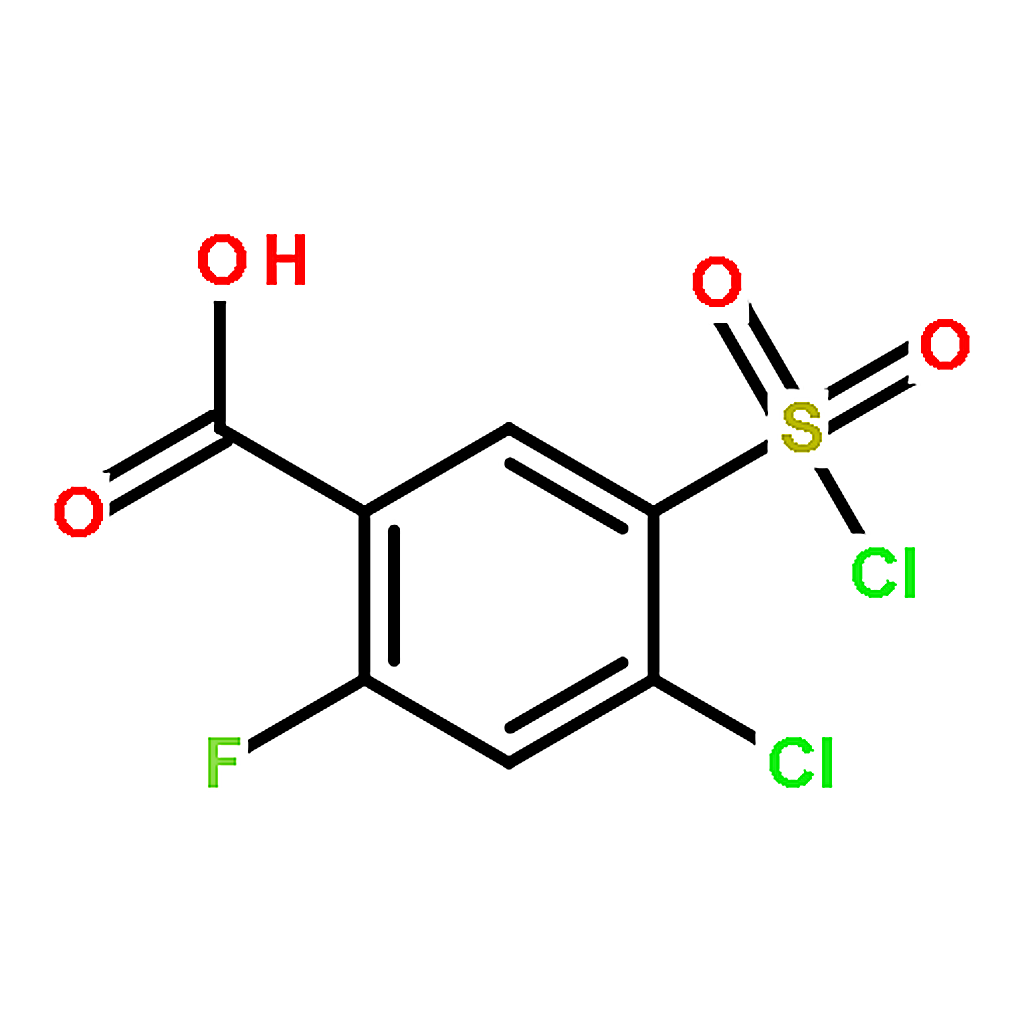 RHAWN 4-Chloro-5-(chlorosulfonyl)-2-fluorobenzoic acid