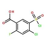 RHAWN 4-Chloro-5-(chlorosulfonyl)-2-fluorobenzoic acid