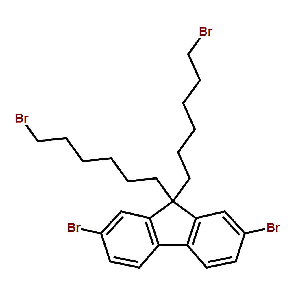 RHAWN 2,7-Dibromo-9,9-bis(6-bromohexyl)fluorene