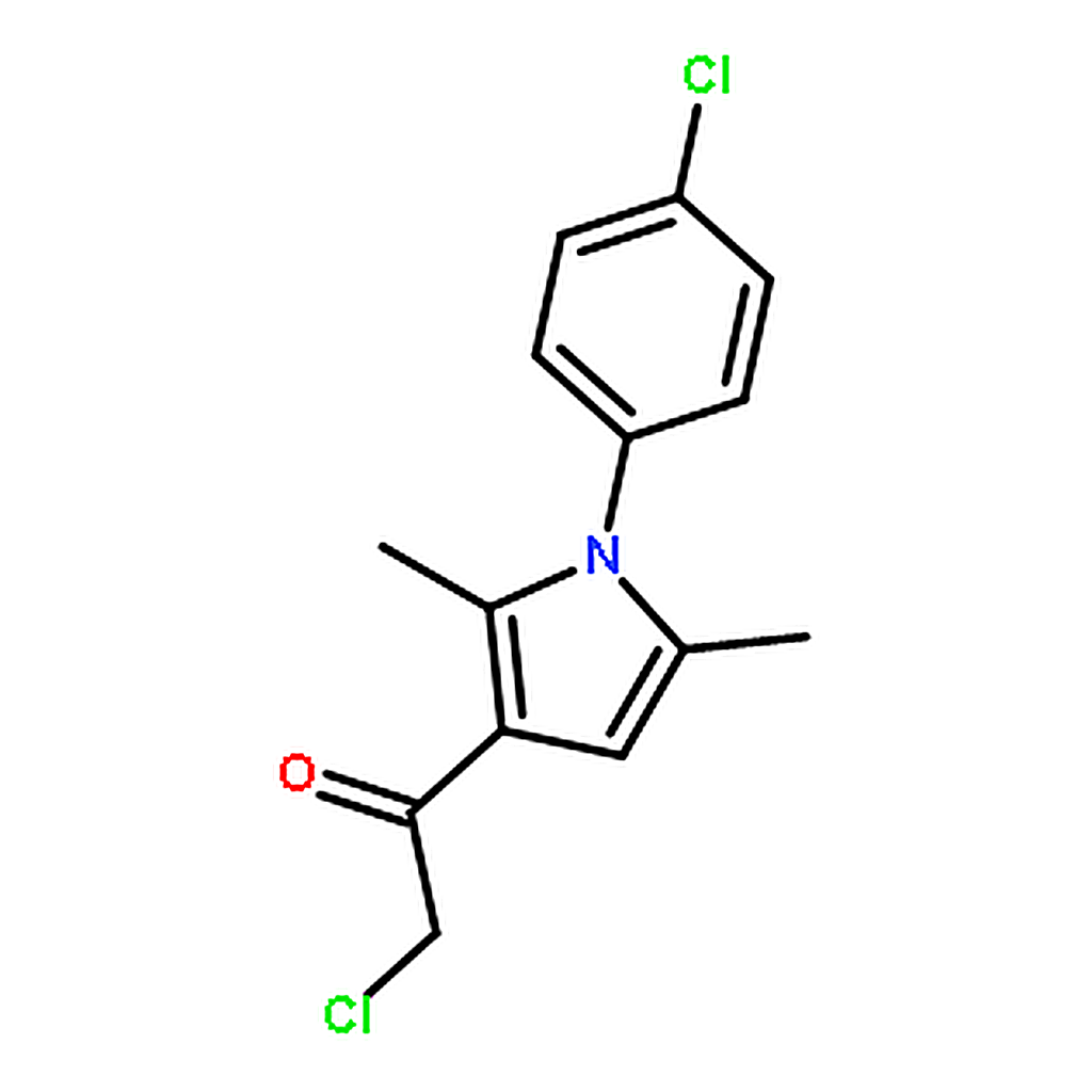 RHAWN 2-Chloro-1-(1-(4-chlorophenyl)-2,5-dimethyl-1H-pyrrol-3-yl)ethanone