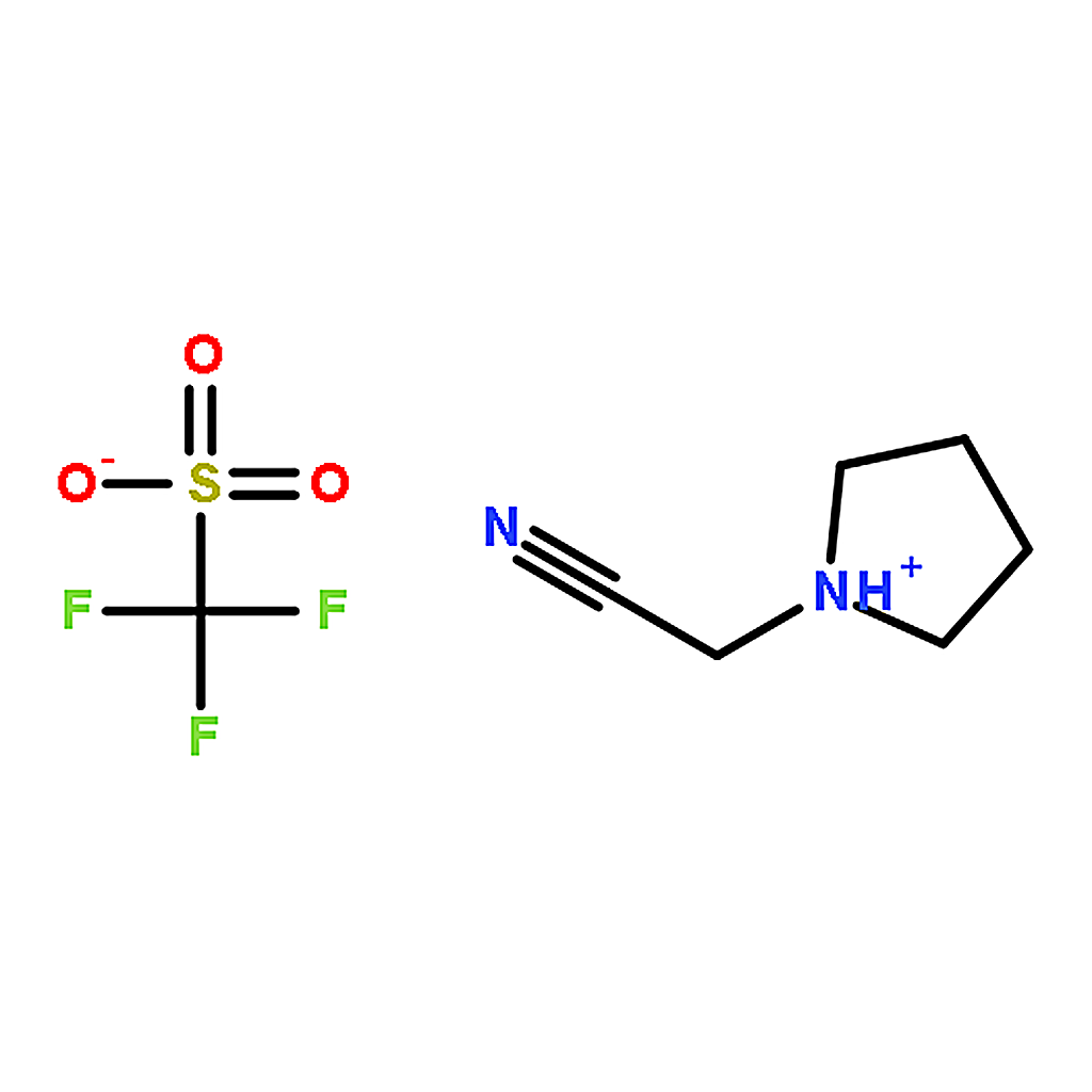 RHAWN 1-(Cyanomethyl)pyrrolidin-1-ium trifluoromethanesulfonate
