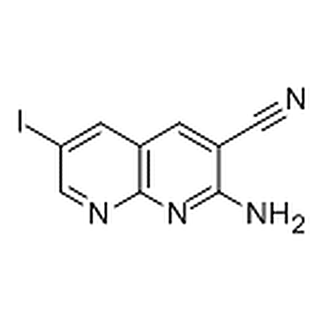 RHAWN 2-AMINO-6-IODO-[1，8]NAPHTHYRIDINE-3-CARBONITRILE