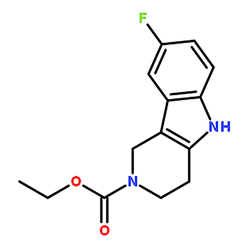 RHAWN Ethyl 8-fluoro-1，3，4，5-tetrahydro-2H-pyrido-[4，3-b]indole-2-carboxylate