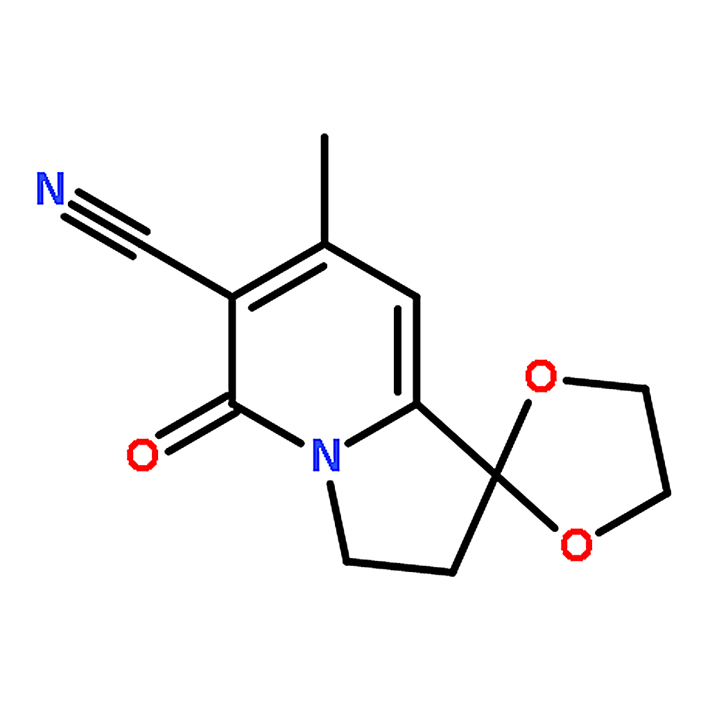 RHAWN 7'-Methyl-5'-oxo-3'，5'-dihydro-2'H-spiro[[1，3]dioxolane-2，1'-indolizine]-6'-carbonitrile