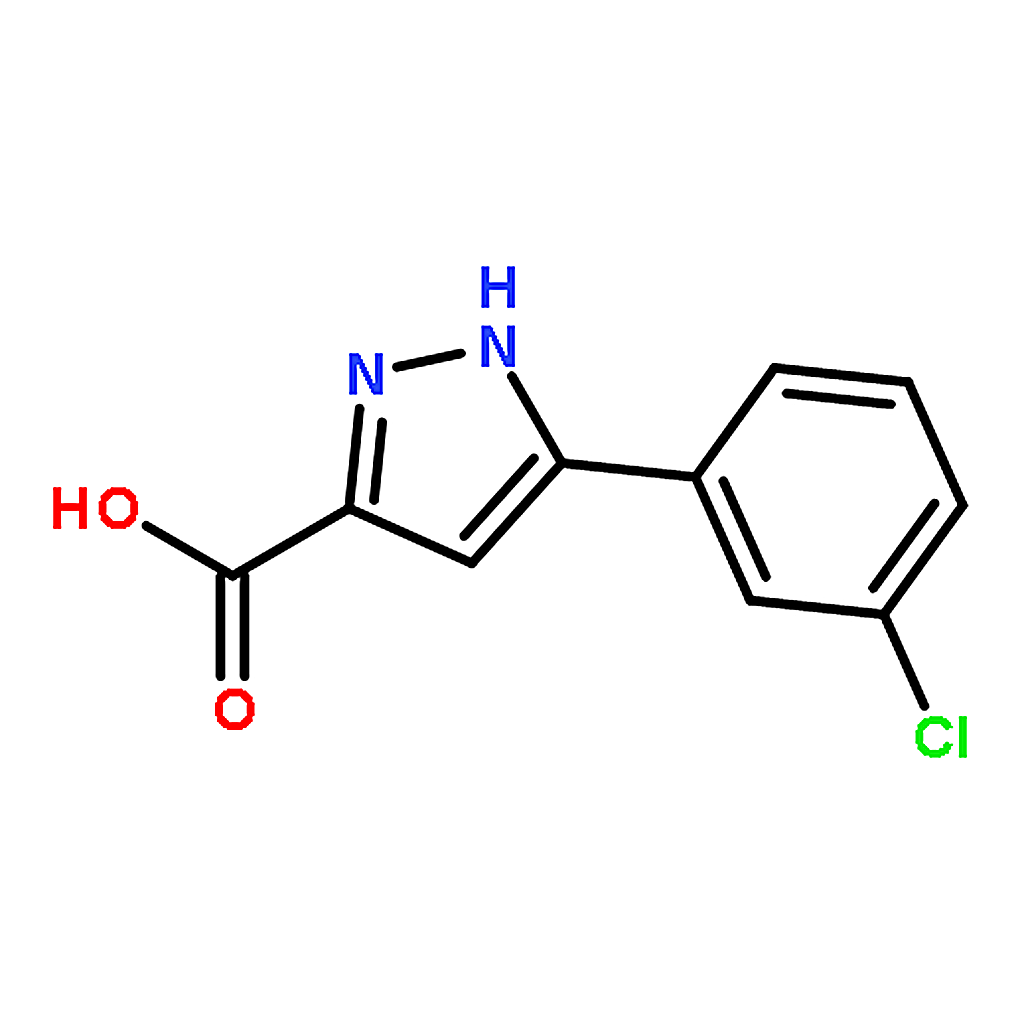 RHAWN 5-(3-Chlorophenyl)-1H-pyrazole-3-carboxylic acid