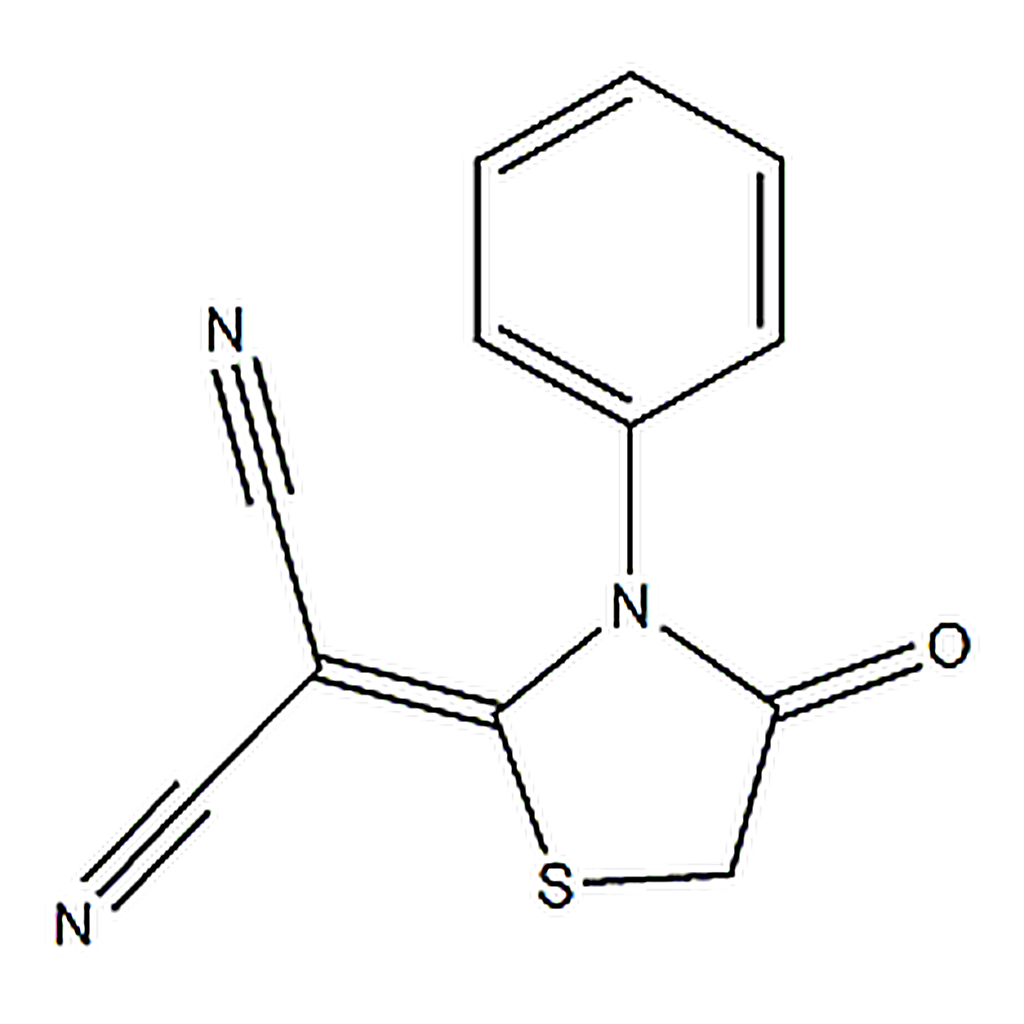 RHAWN 2-(4-oxo-3-phenyl-1,3-thiazolan-2-yliden)malononitrile