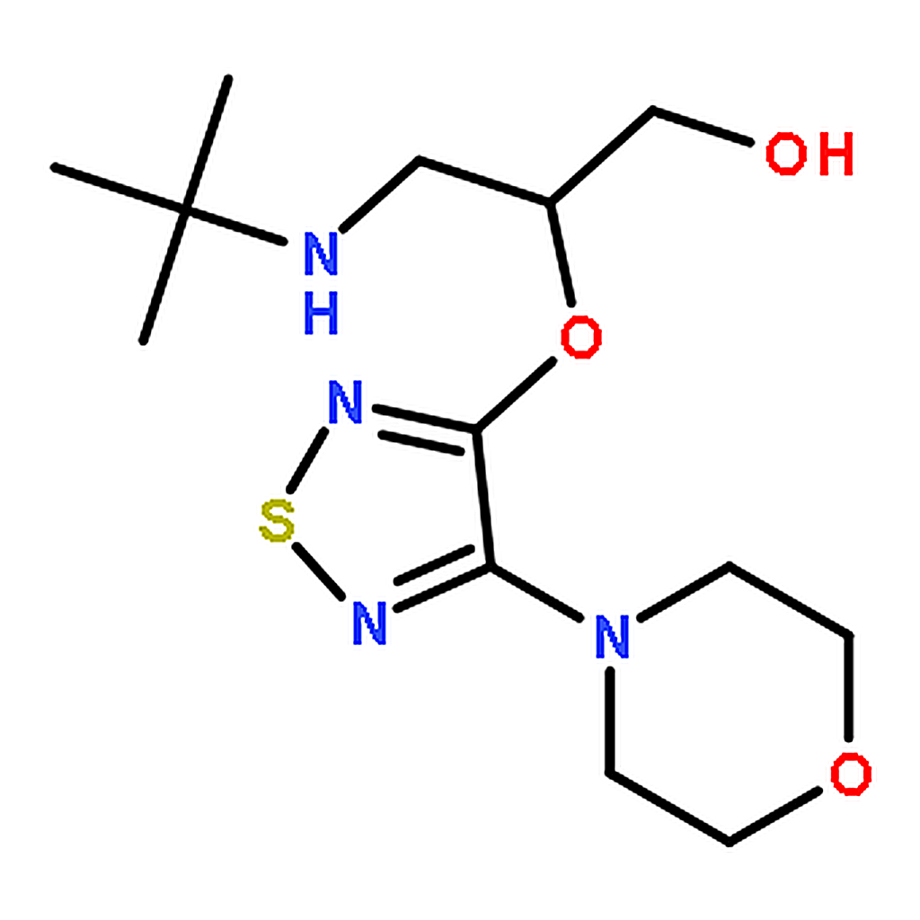 RHAWN 3-(tert-Butylamino)-2-((4-morpholino-1,2,5-thiadiazol-3-yl)oxy)propan-1-ol