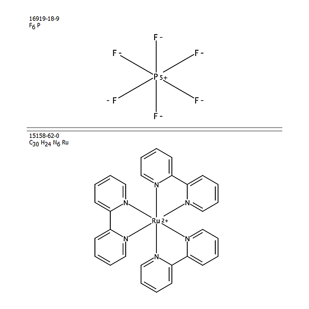 RHAWN Tris(2,2'-bipyridine)ruthenium(II) Bis(hexafluorophosphate)