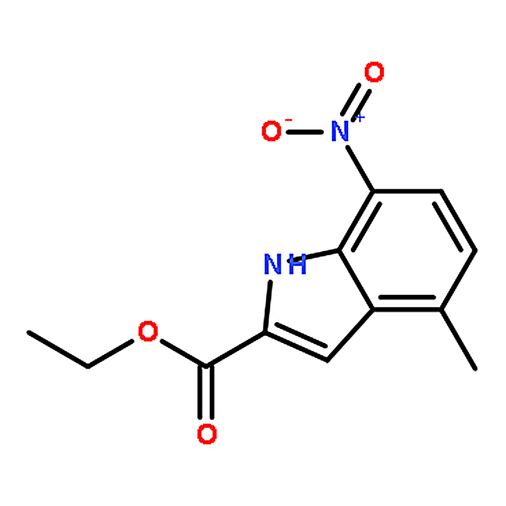 RHAWN ethyl 4-methyl-7-nitro-1H-indole-2-carboxylate
