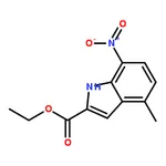 RHAWN ethyl 4-methyl-7-nitro-1H-indole-2-carboxylate