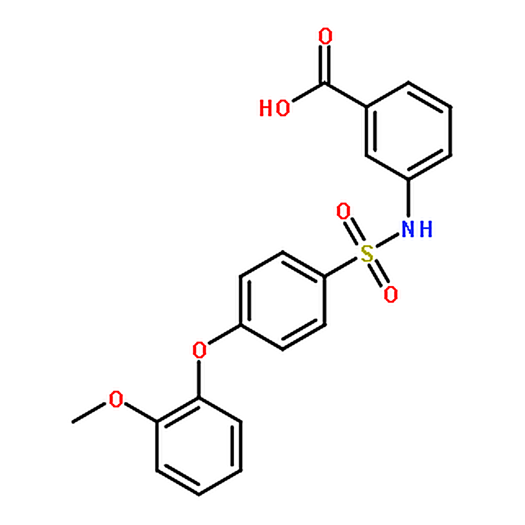RHAWN 3-((4-(2-Methoxyphenoxy)phenyl)sulfonamido)benzoicacid