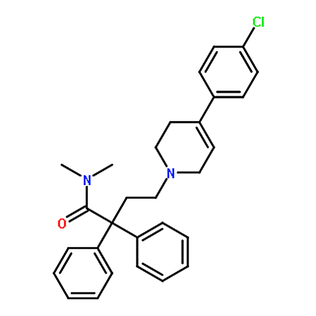 RHAWN 4-[4-(4-chlorophenyl)-3,6-dihydropyridin-1(2H)-yl]-N,N-dimethyl-2,2-diphenylbutanamide