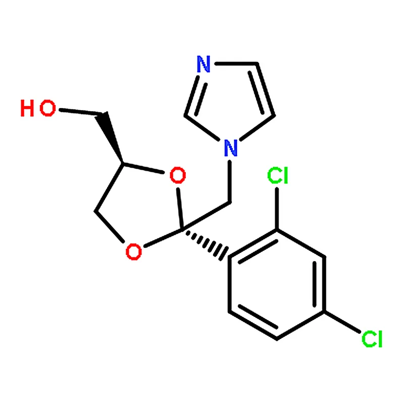 RHAWN cis-2-(2,4-Dichlorophenyl)-2-(1H-imidazol-1-ylmethyl)-1,3-dioxolane-4-methanol