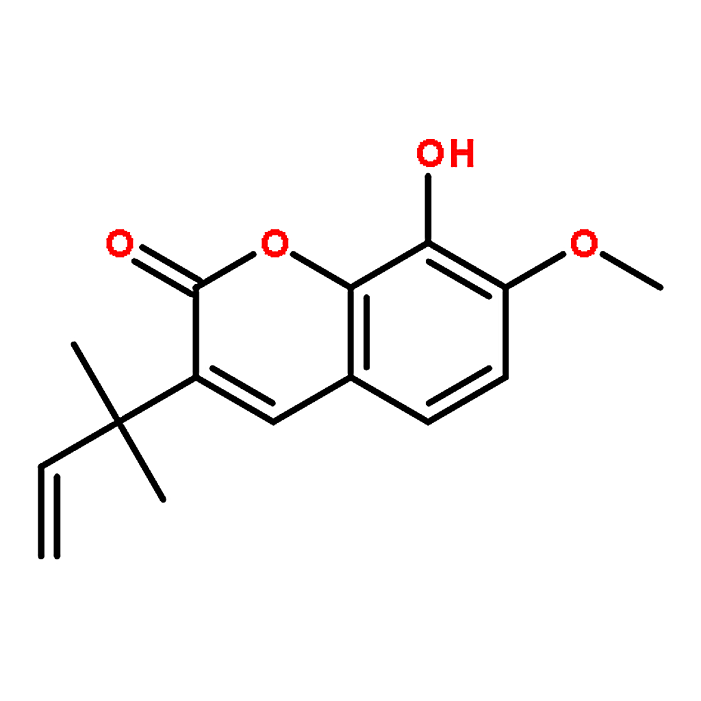 RHAWN 3-(1，1-Dimethylallyl)-8-hydroxy-7-methoxycoumarin