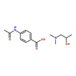 RHAWN 2-Hydroxy-N,N-dimethylpropan-1-aminium 4-acetamidobenzoate