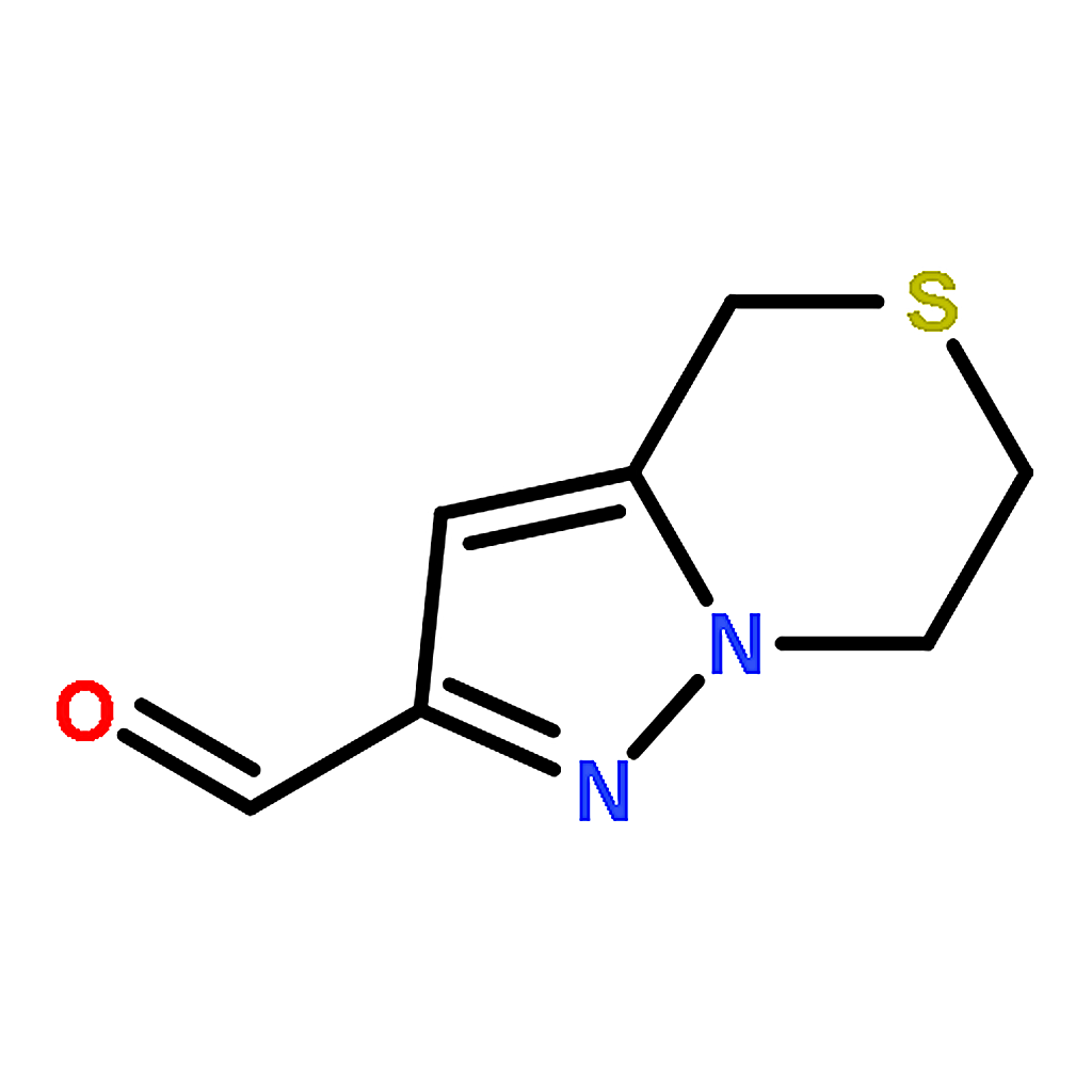 RHAWN 6,7-Dihydro-4H-pyrazolo[5,1-c][1,4]thiazine-2-carbaldehyde