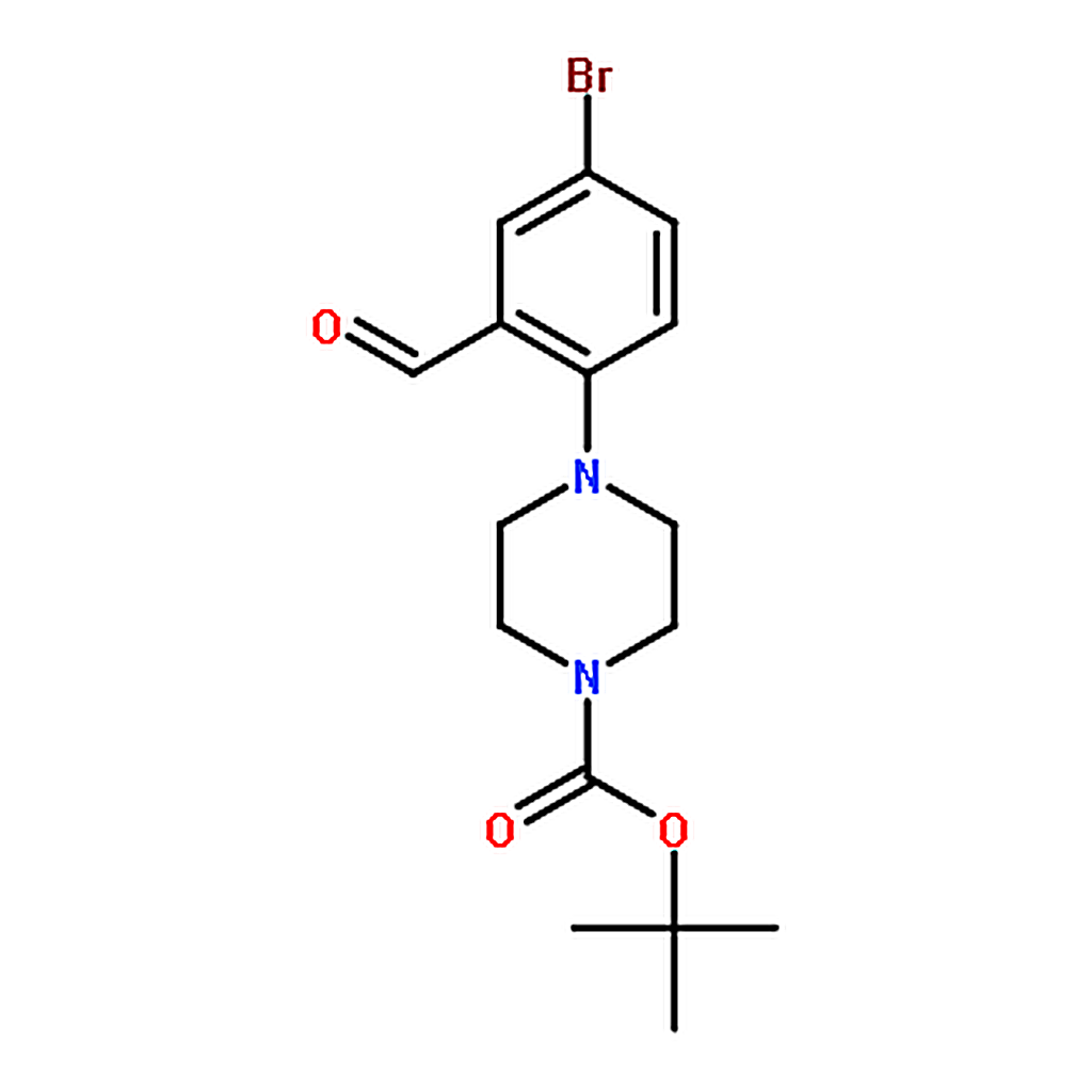 RHAWN tert-Butyl 4-(4-bromo-2-formylphenyl)piperazine-1-carboxylate