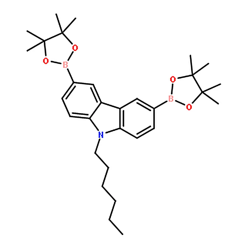 RHAWN 9-Hexyl-3,6-bis(4,4,5,5-tetramethyl-1,3,2-dioxaborolan-2-yl)-9H-carbazole