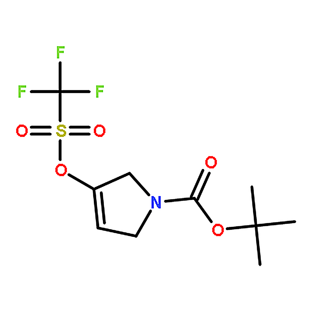 RHAWN tert-Butyl 3-(((trifluoromethyl)sulfonyl)oxy)-2,5-dihydro-1H-pyrrole-1-carboxylate