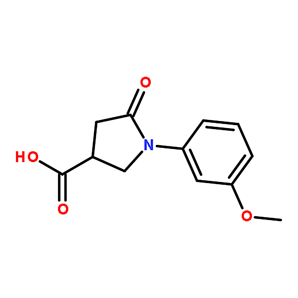 RHAWN 1-(3-Methoxyphenyl)-5-oxopyrrolidine-3-carboxylic acid