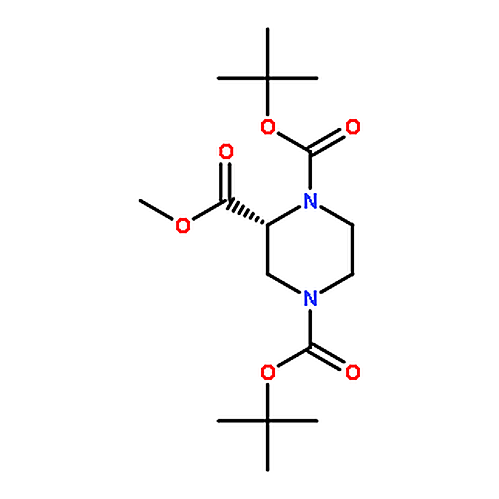RHAWN (R)-1,4-Di-tert-butyl 2-methyl piperazine-1,2,4-tricarboxylate