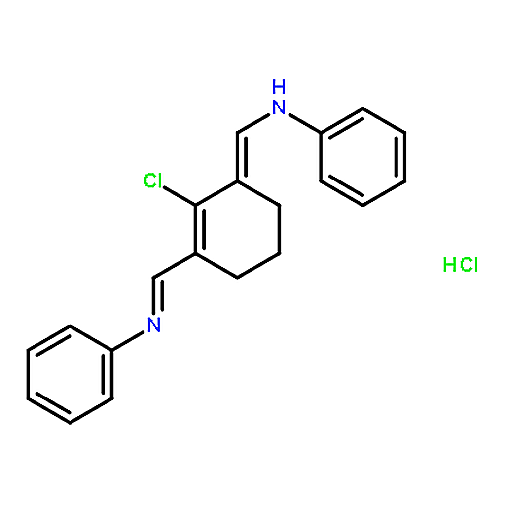 RHAWN N-((2-Chloro-3-((phenylimino)methyl)cyclohex-2-en-1-ylidene)methyl)aniline hydrochloride