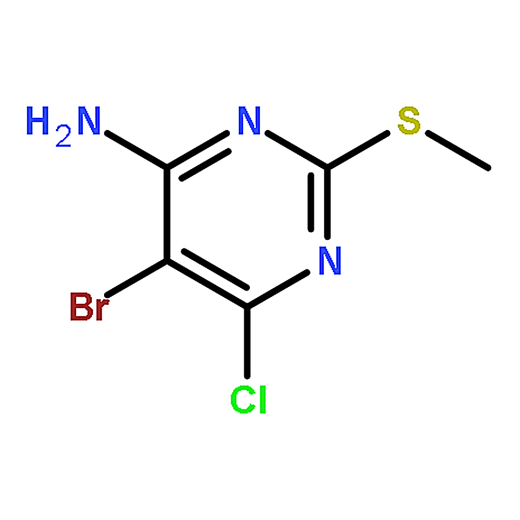 RHAWN 5-Bromo-6-chloro-2-(methylthio)pyrimidin-4-amine