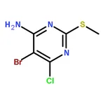 RHAWN 5-Bromo-6-chloro-2-(methylthio)pyrimidin-4-amine