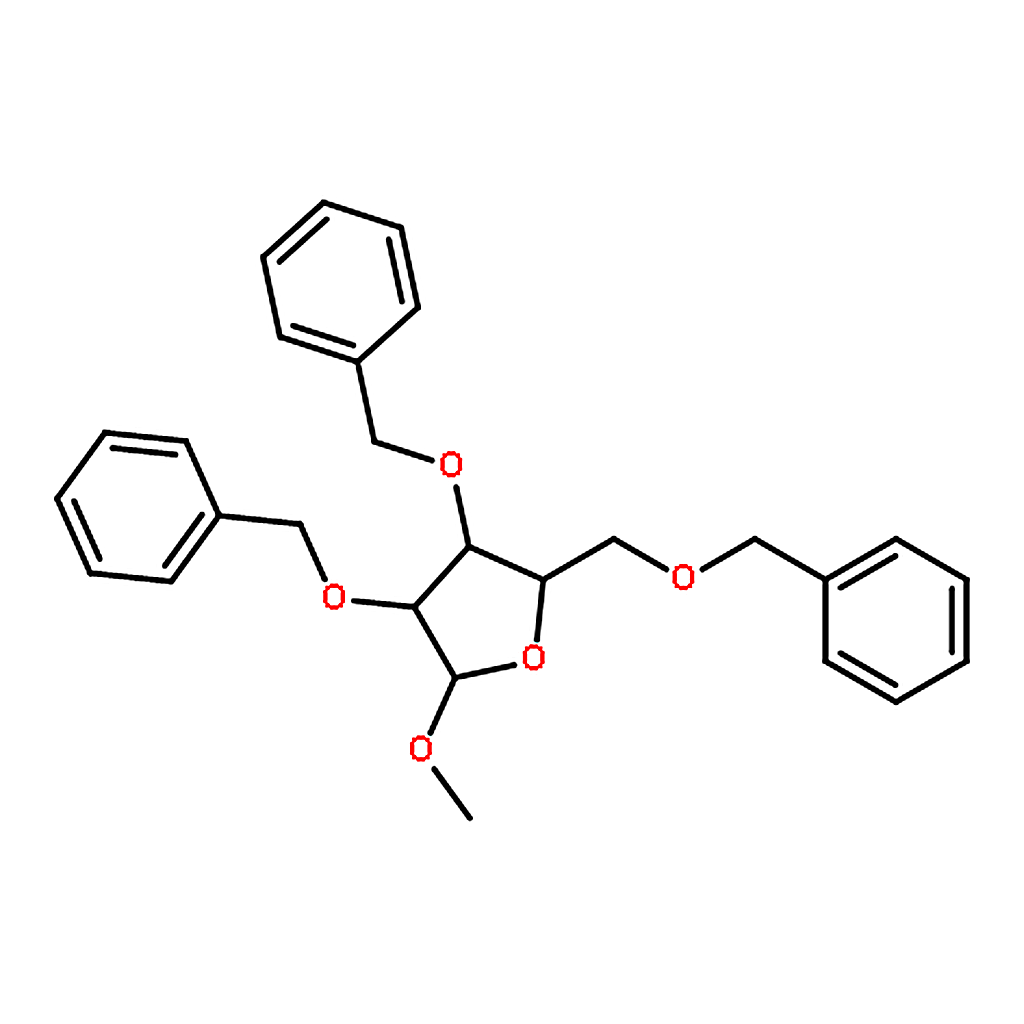 RHAWN (2R,3R,4R)-3,4-Bis(benzyloxy)-2-((benzyloxy)methyl)-5-methoxytetrahydrofuran