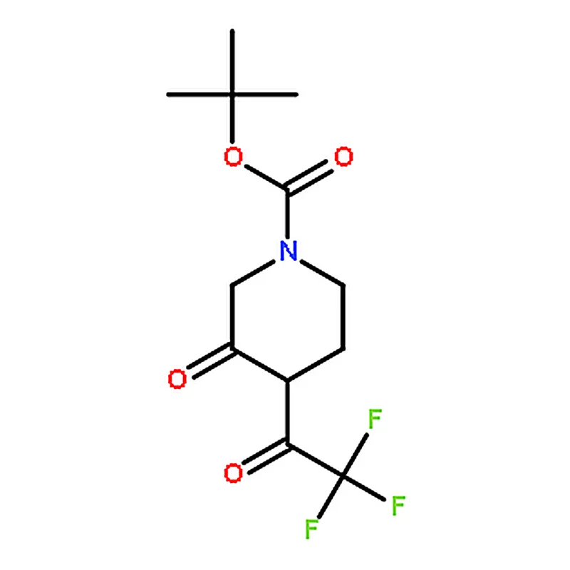RHAWN tert-Butyl 3-oxo-4-(2,2,2-trifluoroacetyl)piperidine-1-carboxylate