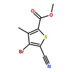 RHAWN Methyl 4-bromo-5-cyano-3-methylthiophene-2-carboxylate