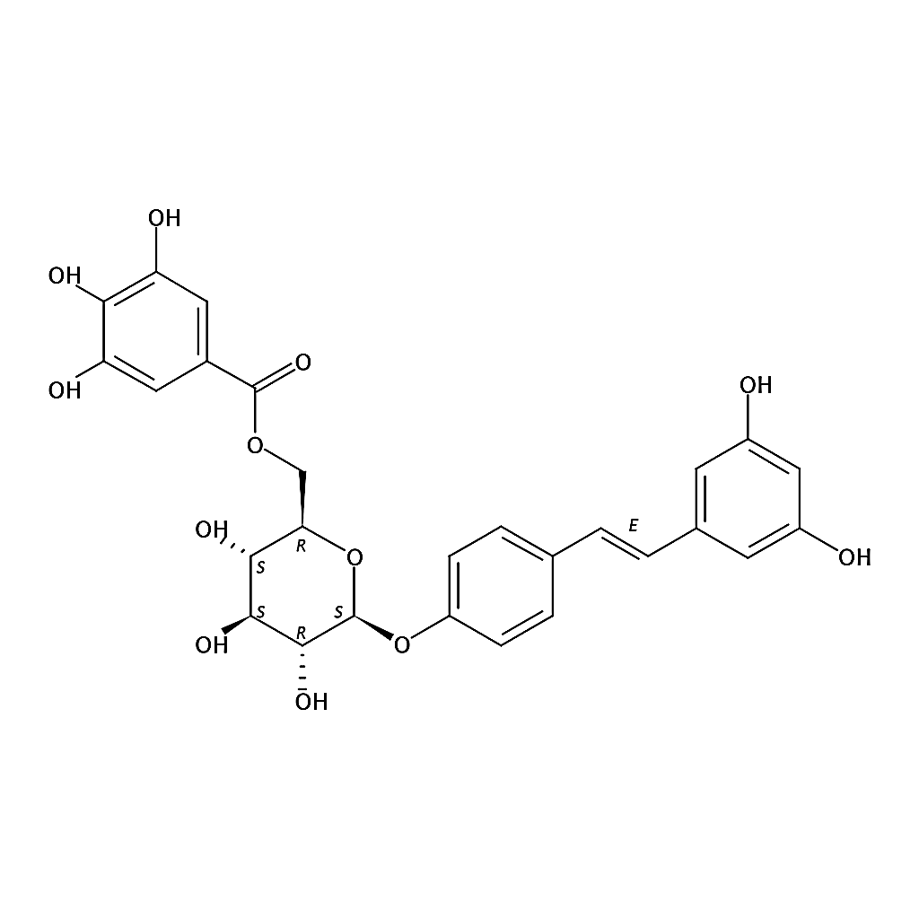 RHAWN Resveratrol-4'-O-(6"-galloyl)-b-d-glucopyranoside