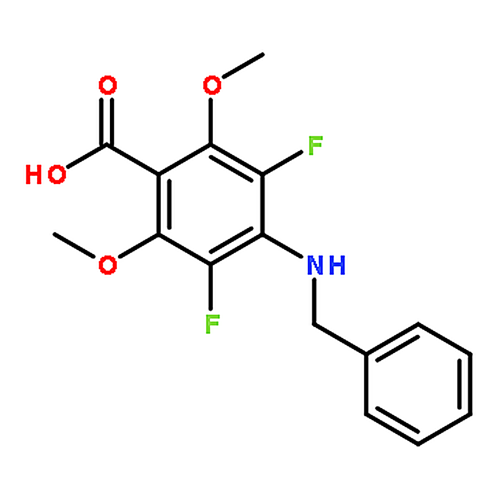 RHAWN 4-(Benzylamino)-3，5-difluoro-2，6-dimethoxybenzoic acid