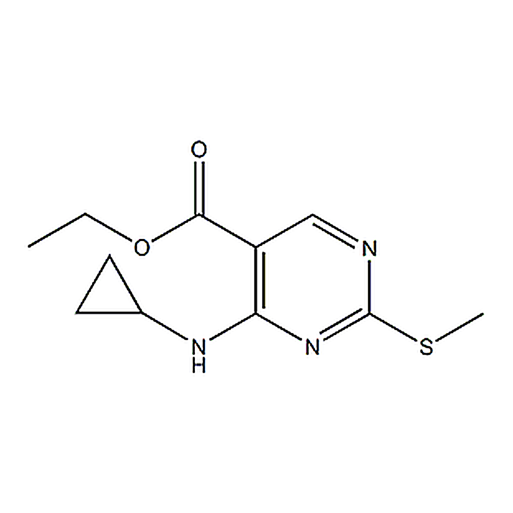 RHAWN Ethyl 4-(cyclopropylamino)-2-(methylthio)pyrimidine-5-carboxylate