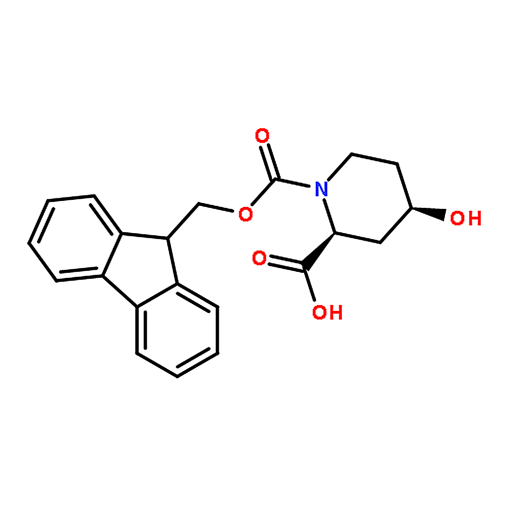 RHAWN (2S,4R)-1-(((9H-Fluoren-9-yl)methoxy)carbonyl)-4-hydroxypiperidine-2-carboxylic acid