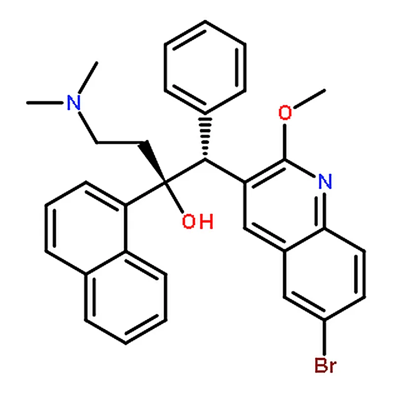 RHAWN cis-1-(6-Bromo-2-methoxyquinolin-3-yl)-4-(dimethylamino)-2-(naphthalen-1-yl)-1-phenylbutan-2