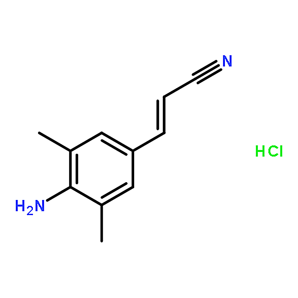 RHAWN (E)-3-(4-Amino-3,5-dimethylphenyl)acrylonitrile hydrochloride