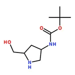 RHAWN tert-Butyl ((3S,5S)-5-(hydroxymethyl)pyrrolidin-3-yl)carbamate