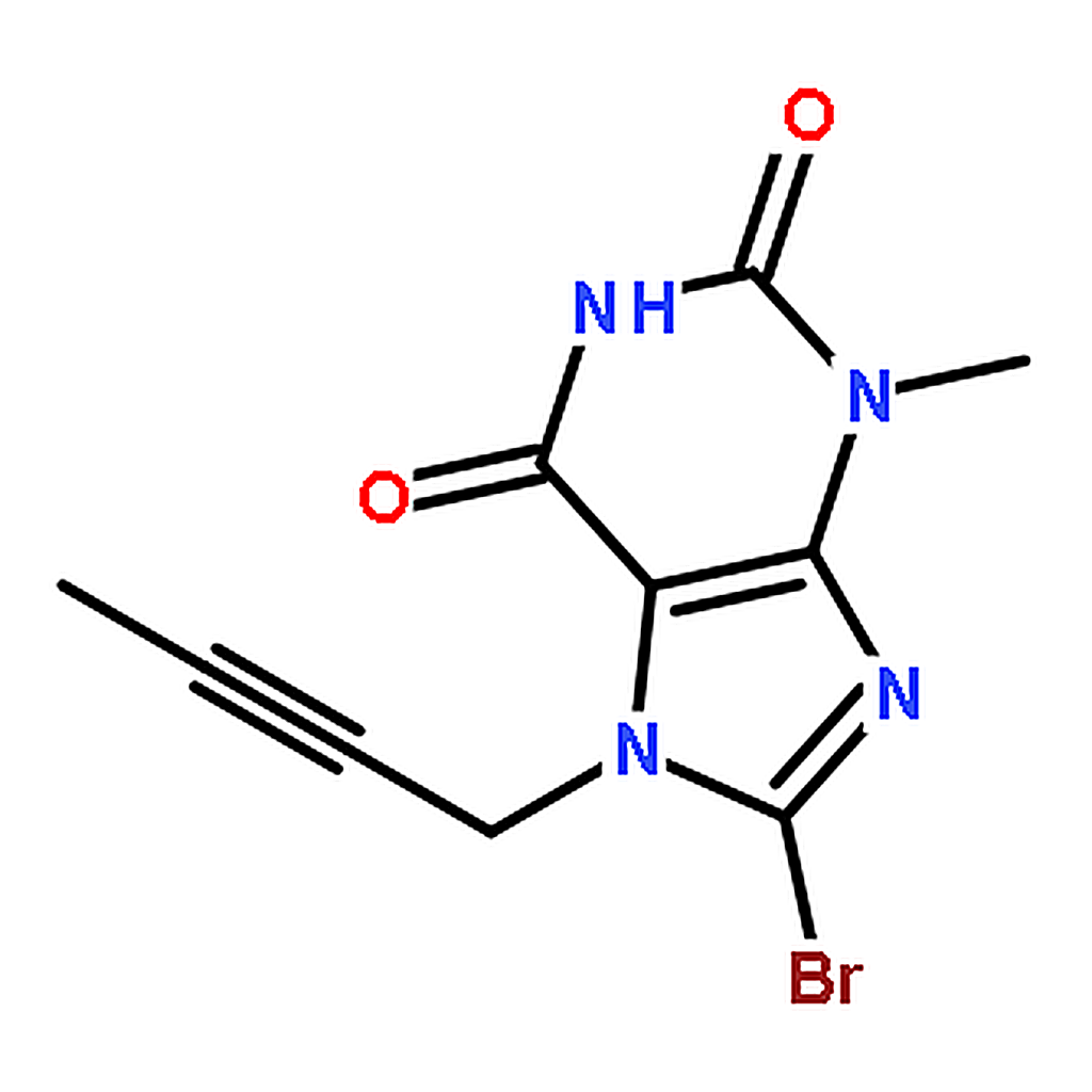 RHAWN 8-bromo-7-(but-2-ynyl)-3-methyl-1H-purine-2,6(3H,7H)-dione
