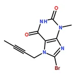 RHAWN 8-bromo-7-(but-2-ynyl)-3-methyl-1H-purine-2,6(3H,7H)-dione