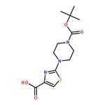 RHAWN 2-(4-(tert-Butoxycarbonyl)piperazin-1-yl)thiazole-4-carboxylic acid