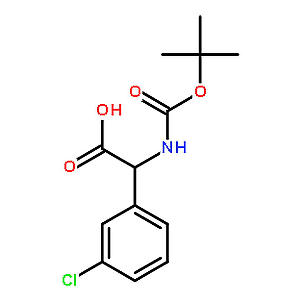 RHAWN 2-((tert-Butoxycarbonyl)amino)-2-(3-chlorophenyl)acetic acid