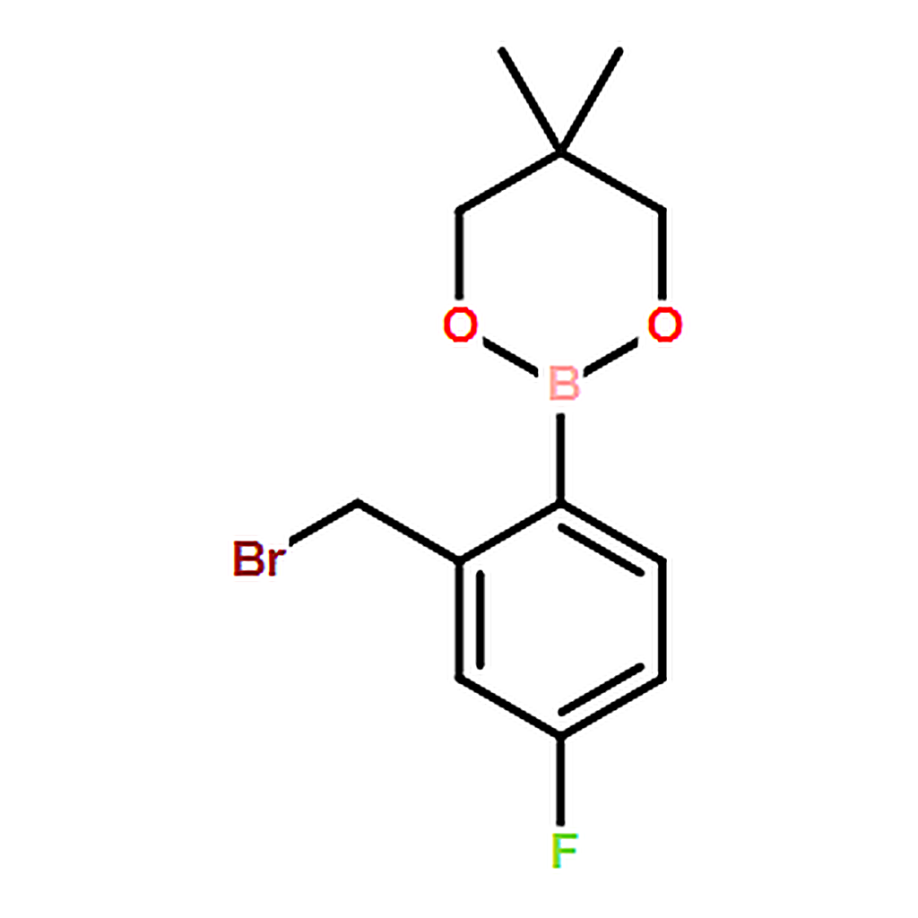 RHAWN 2-(2-(Bromomethyl)-4-fluorophenyl)-5,5-dimethyl-1,3,2-dioxaborinane