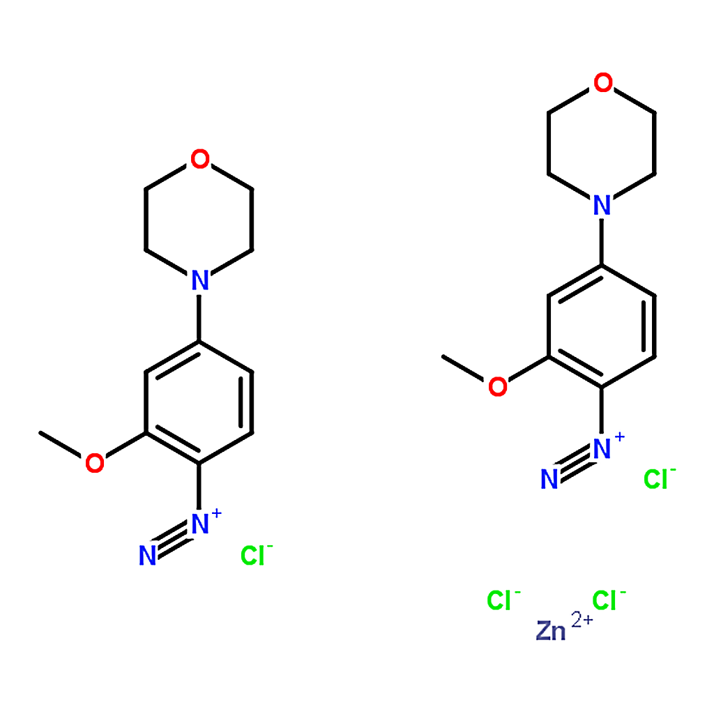 RHAWN 2-Methoxy-4-morpholinobenzenediazonium chloride zinc chloride double salt