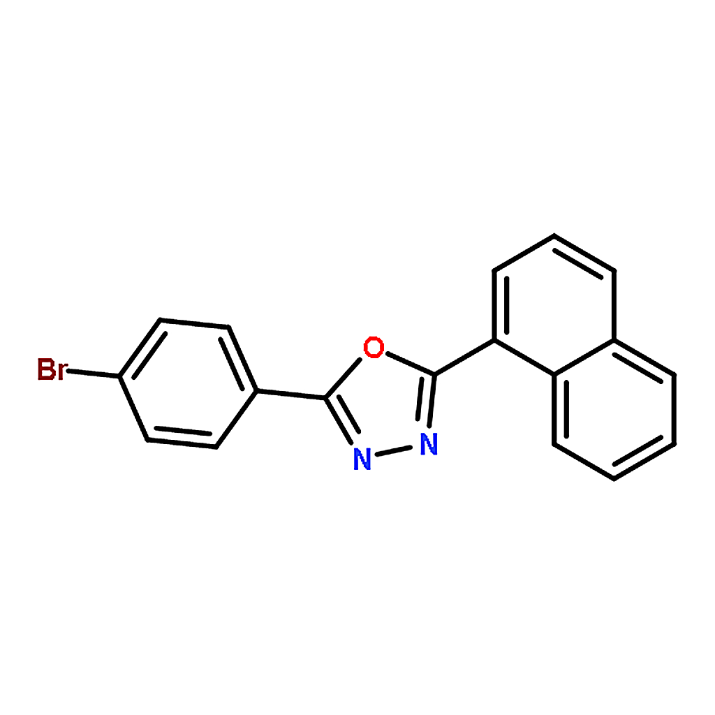 RHAWN 2-(4-Bromophenyl)-5-(1-Naphthyl)-1，3，4-Oxadiazole