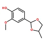RHAWN 2-methoxy-4-(4-methyl-1,3-dioxolan-2-yl)phenol