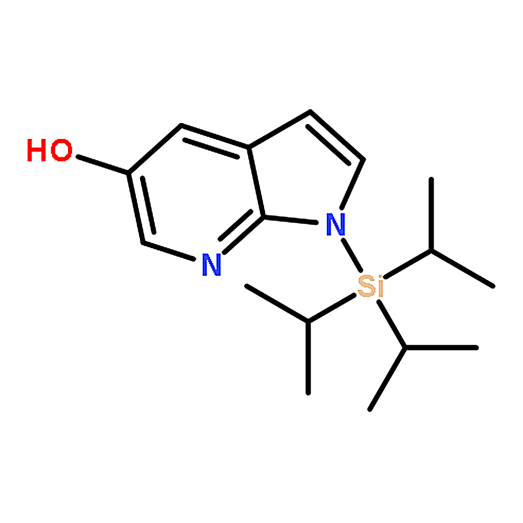 RHAWN 1H-Pyrrolo[2,3-b]pyridin-5-ol, 1-[tris(1-methylethyl)silyl]-
