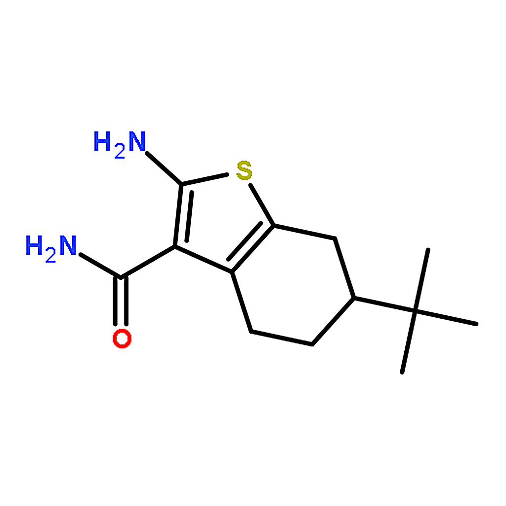 RHAWN 2-Amino-6-(tert-butyl)-4,5,6,7-tetrahydrobenzo[b]thiophene-3-carboxamide