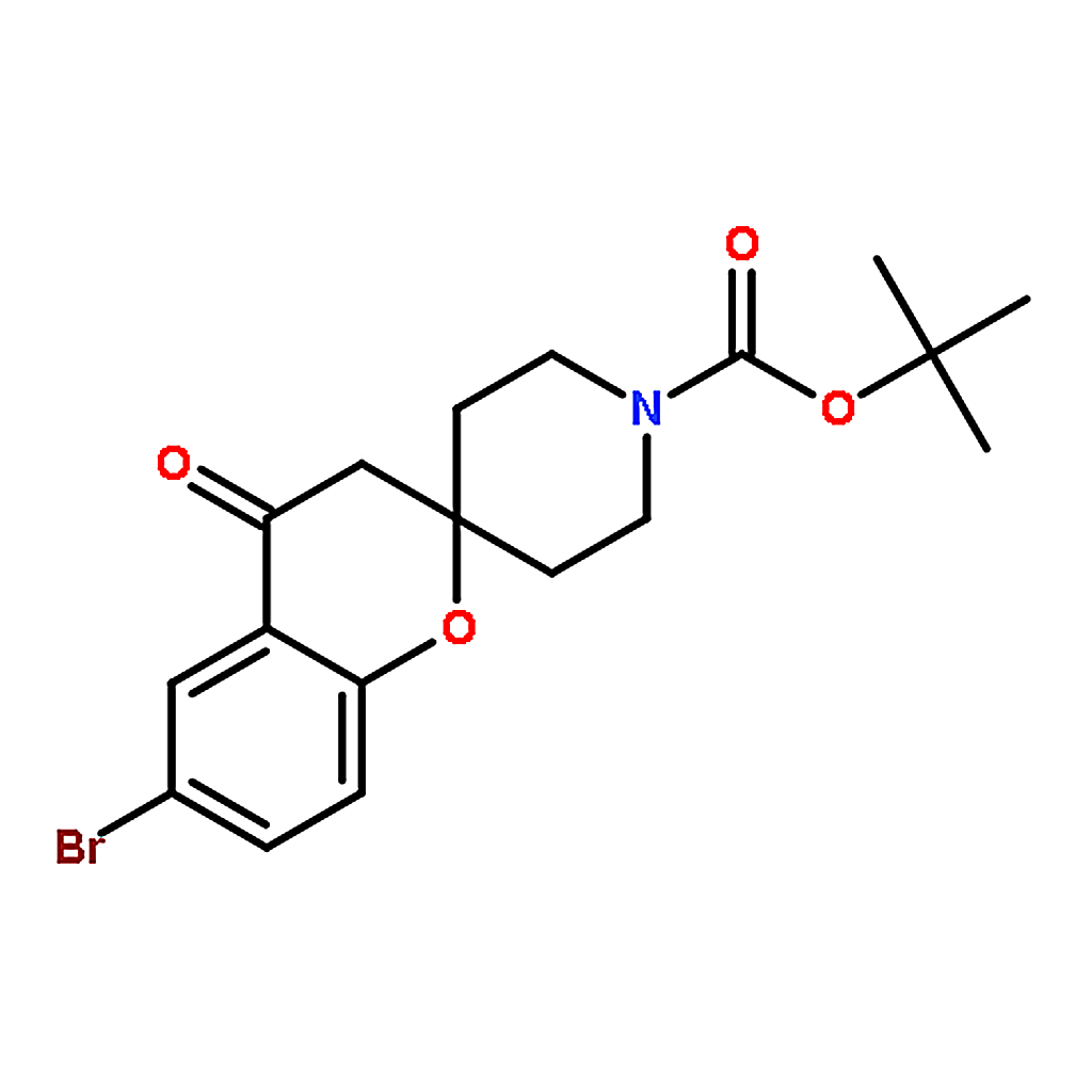 RHAWN tert-Butyl 6-bromo-4-oxospiro[chroman-2,4'-piperidine]-1'-carboxylate